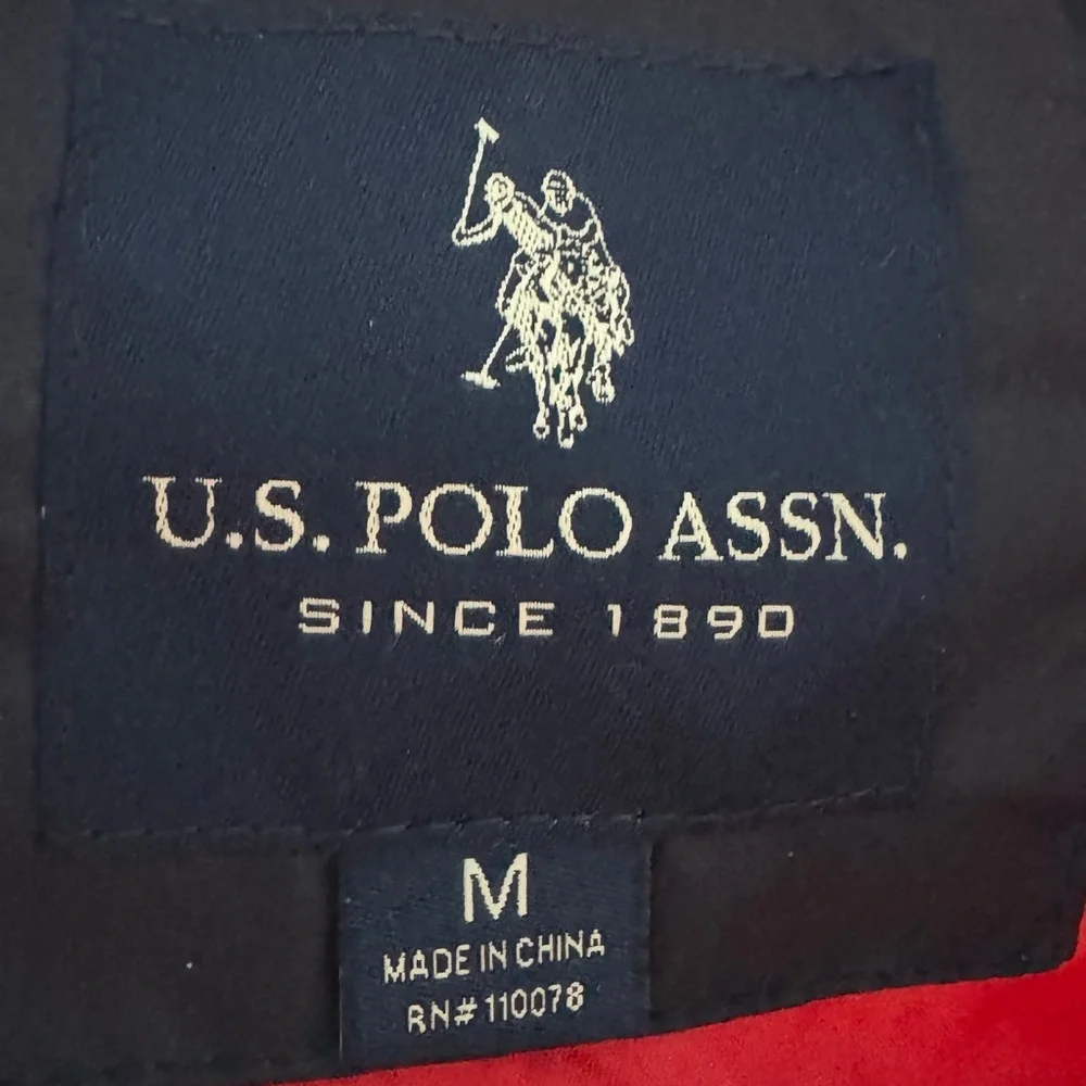 U.S. Polo Assn. Red and Navy Puffer Vest